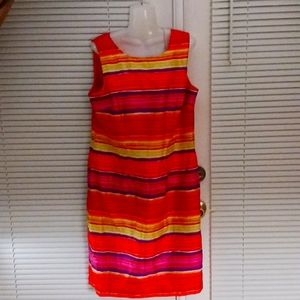 Summer dress in elegant stripes